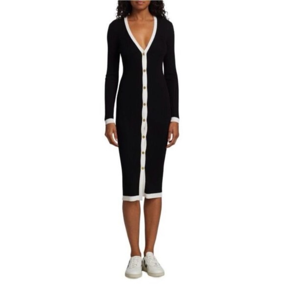 alice and olivia black midi dress Casual Black Short Sleeve Dress - Maxi Dresses main image 0